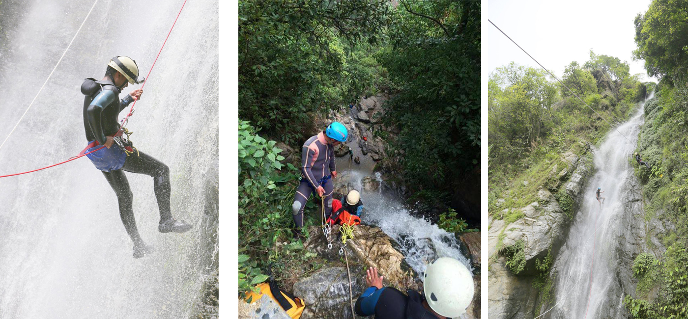 Thrilled canyoning in Nepal, Bodhi Holidays
